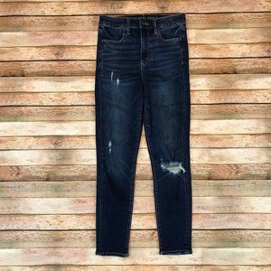 American Eagle Womens Size 4 Next Level Stretch Highest Rise Jegging Dark Wash